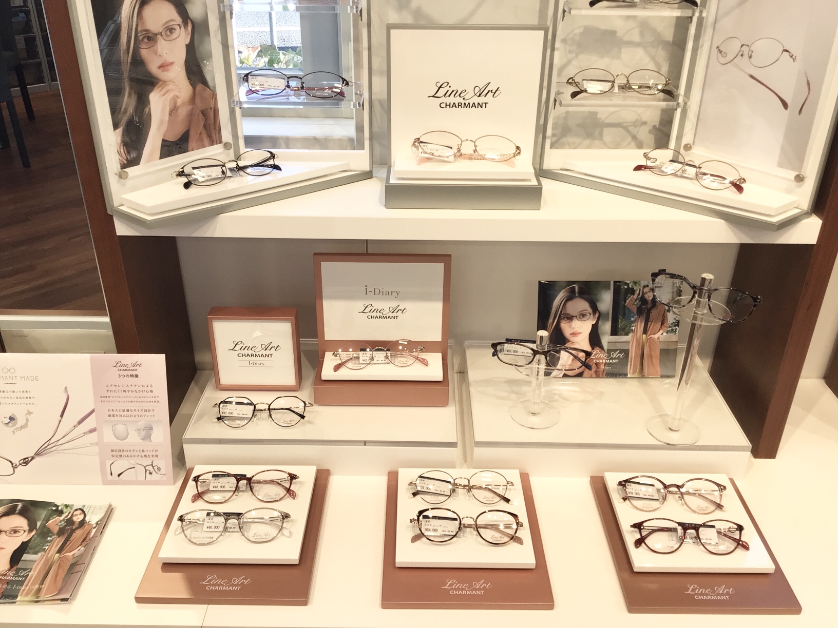 メガネのオオツカ草津本店、婦人ラインアートフレーム