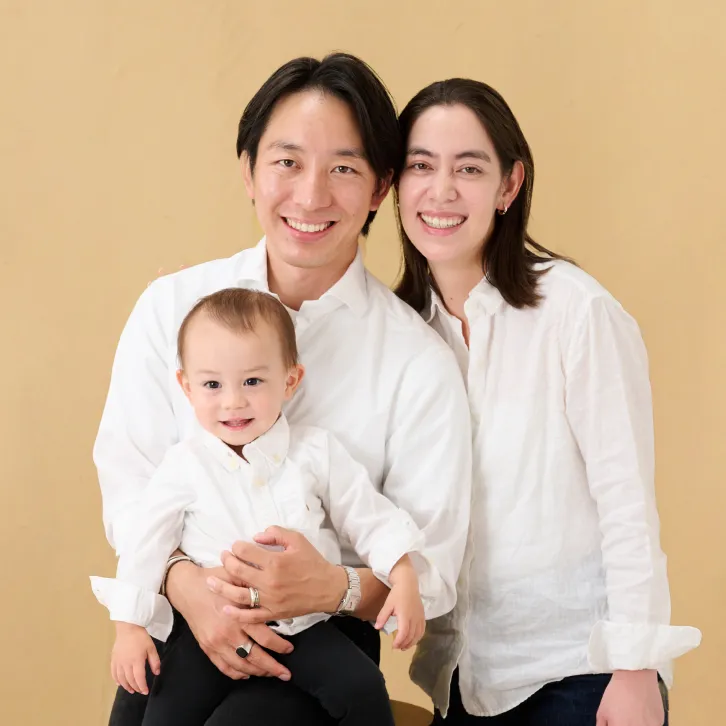 セルフ写真館での家族撮影イメージ