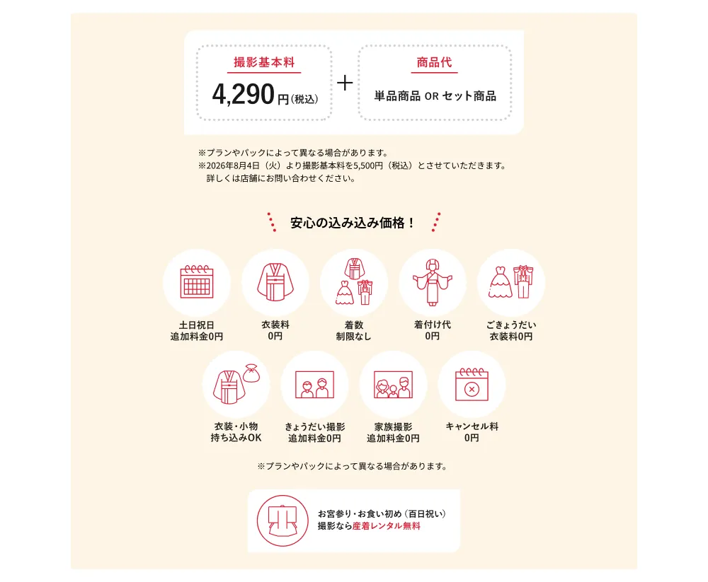 料金システムのご案内画像